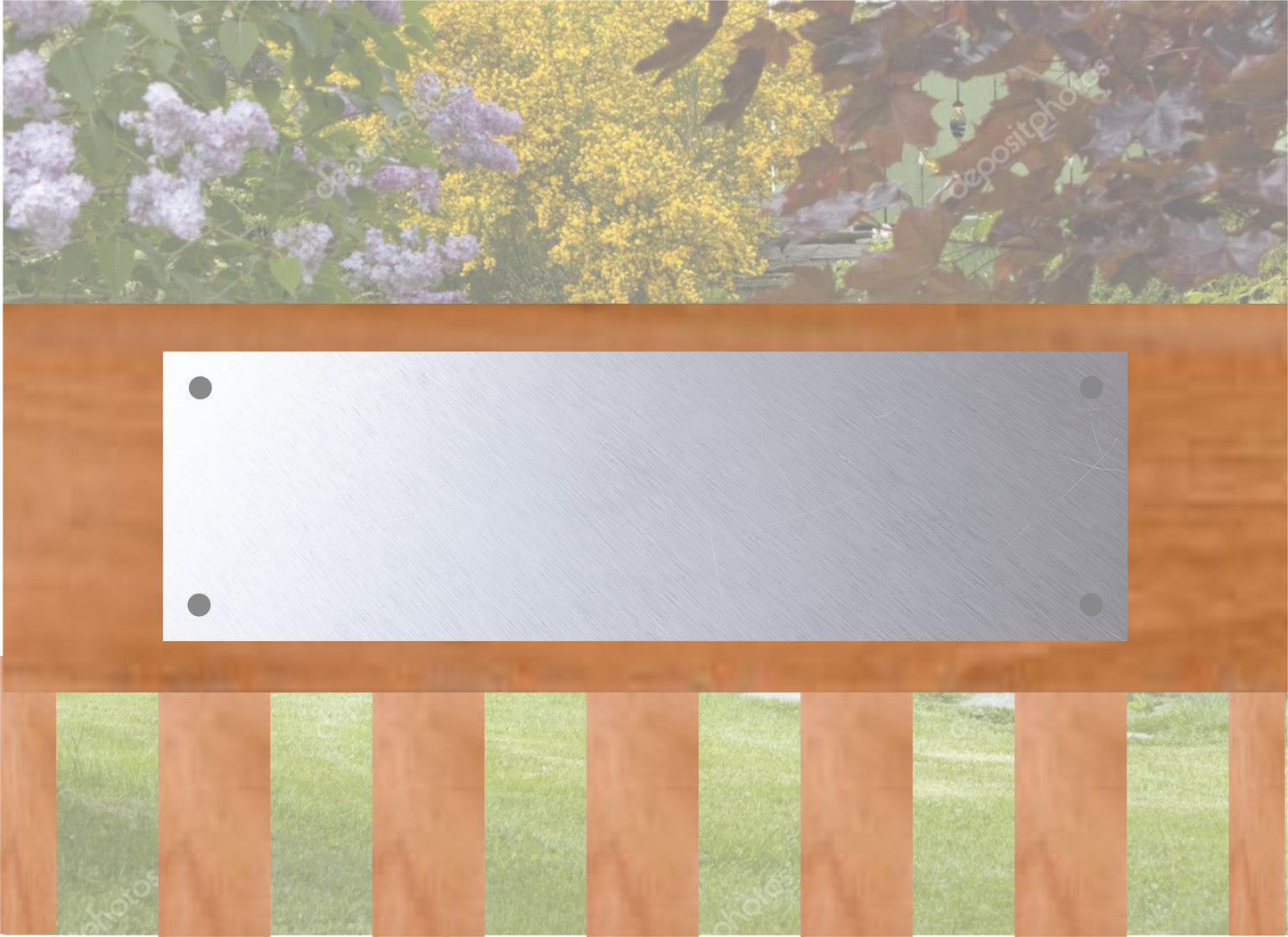 Aluminium Bench Plaque
