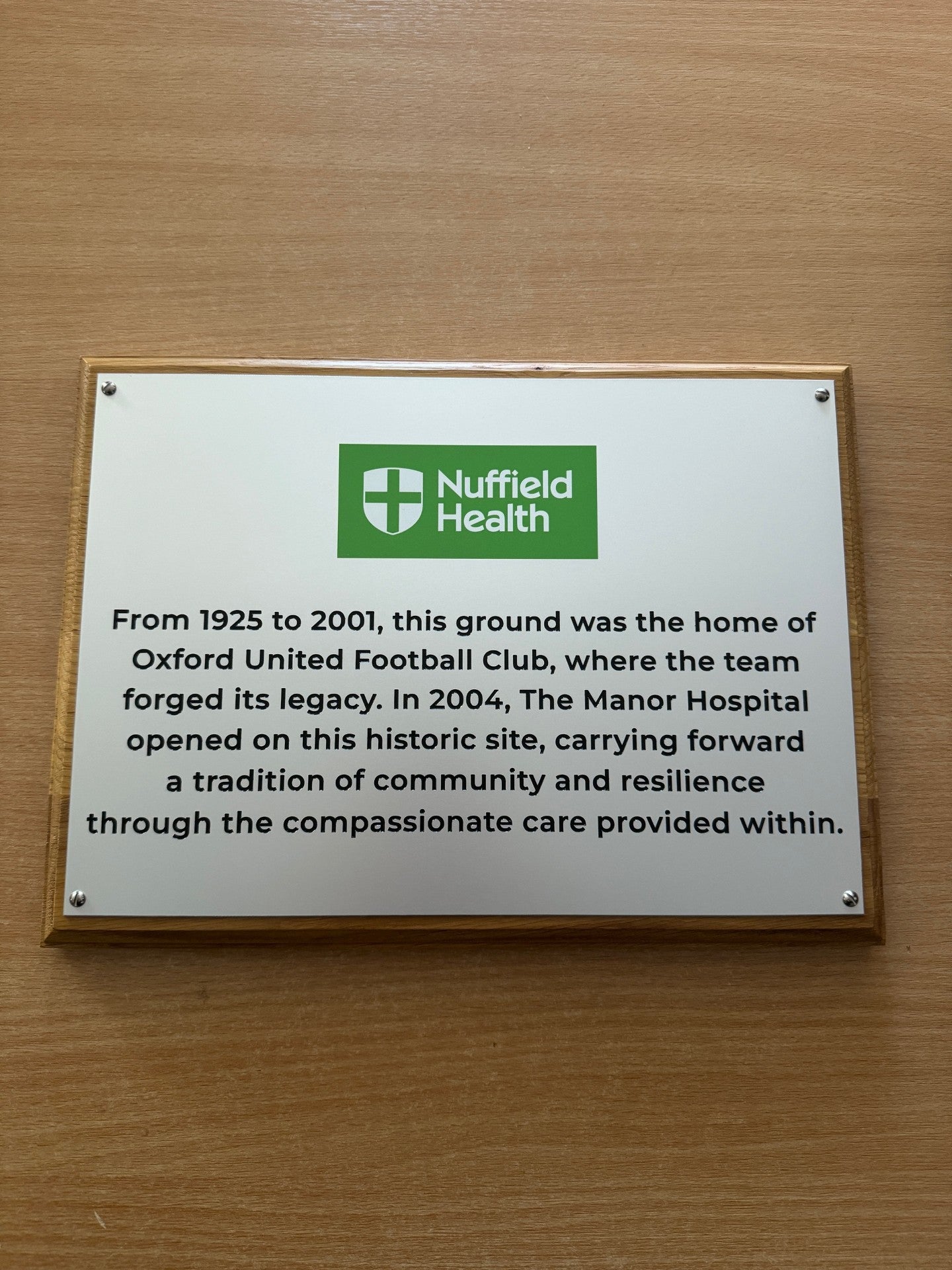 Aluminium Wall Plaque