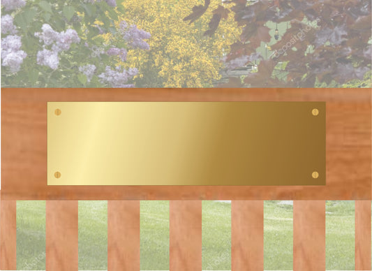 Brass Bench Plaque