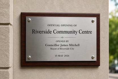 Stainless Steel Wall Plaque