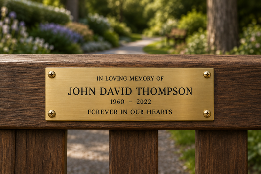 Brass Bench Plaque